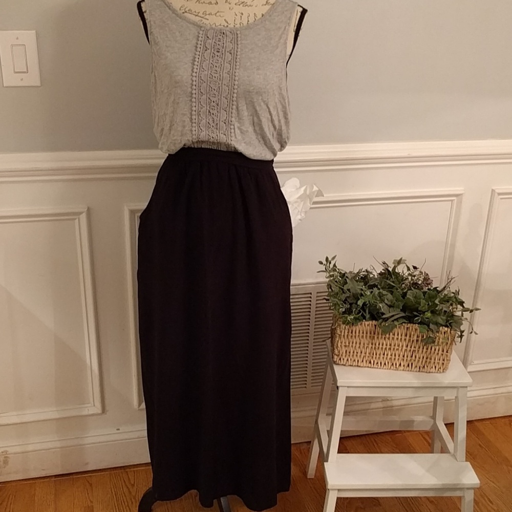 Olive & Oak Maxi Skirt, Black - Picture 2 of 4